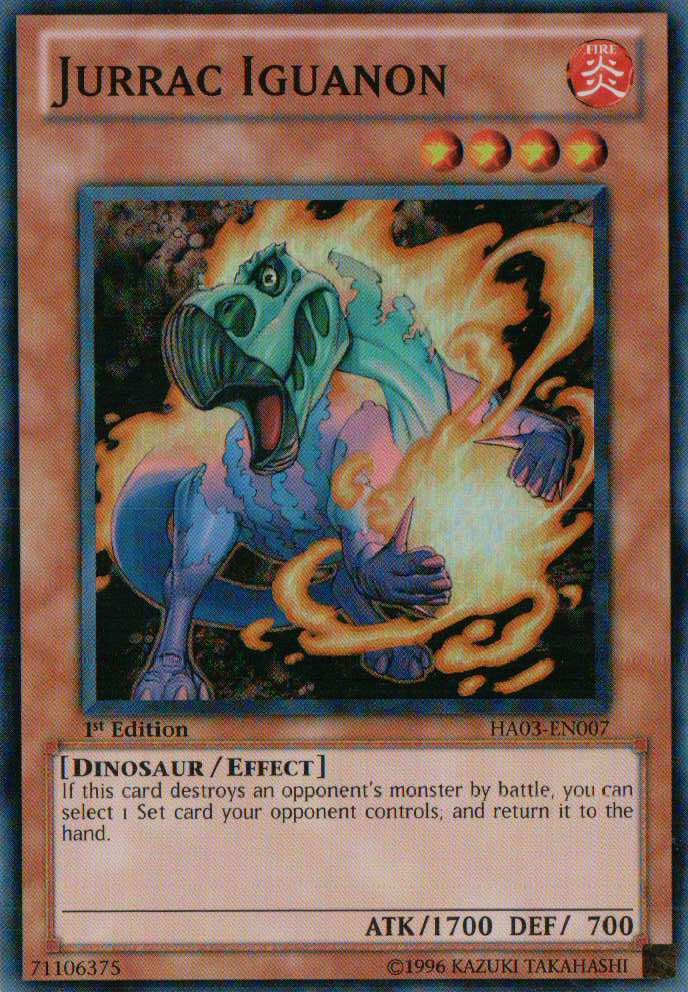 Jurrac Iguanon [HA03-EN007] Super Rare Yu-Gi-Oh!