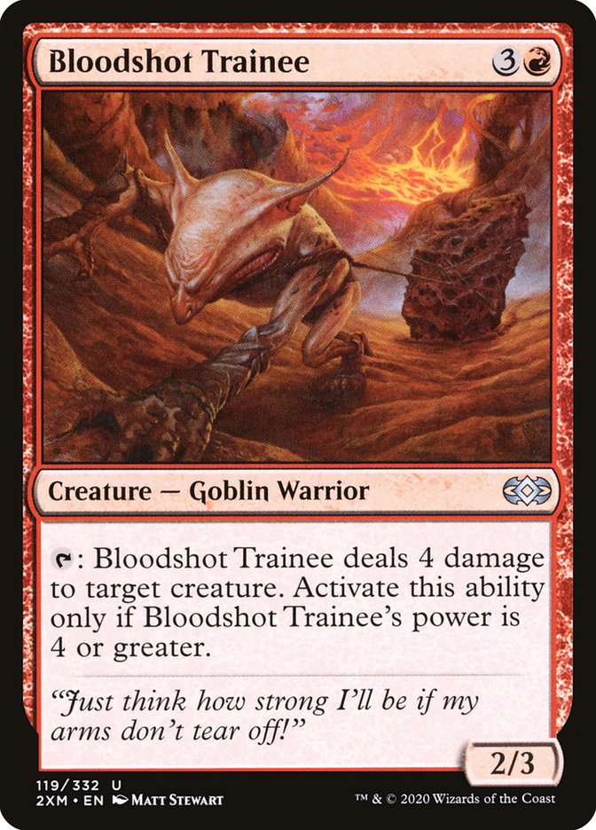 Bloodshot Trainee [Double Masters] Magic: The Gathering