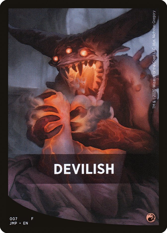 Devilish Theme Card [Jumpstart Front Cards] Magic: The Gathering
