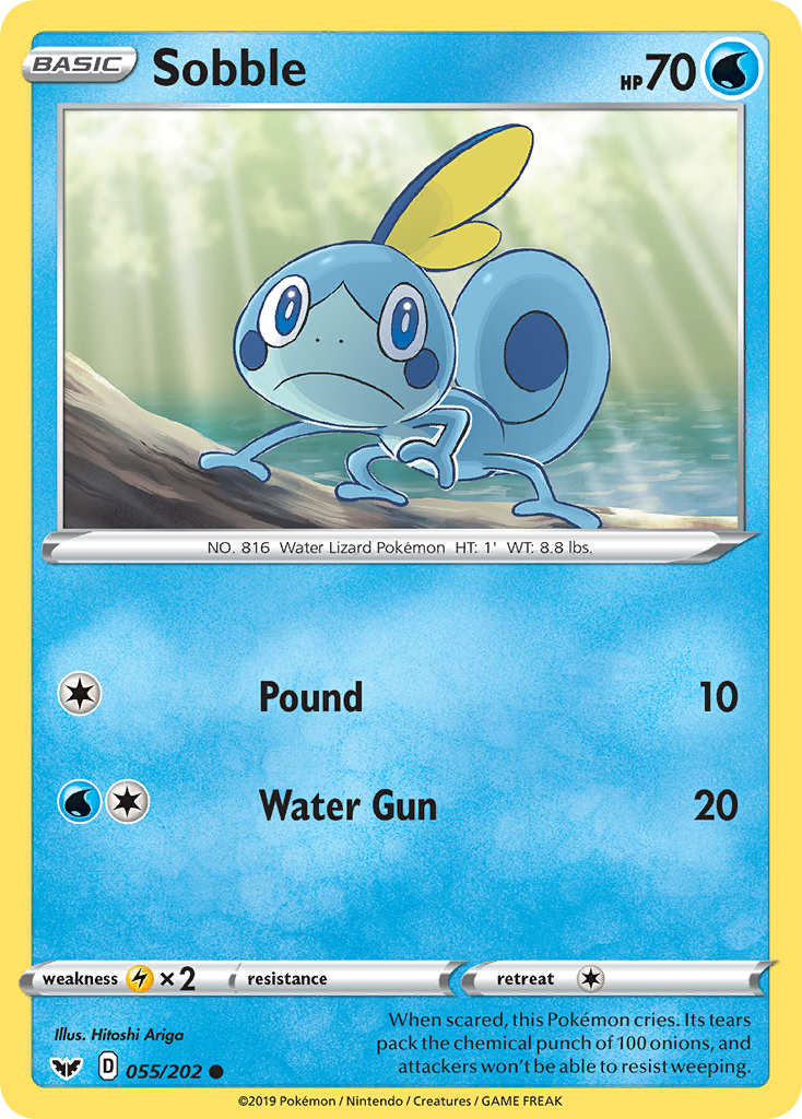 Sobble (055/202) [Sword & Shield: Base Set] Pokémon