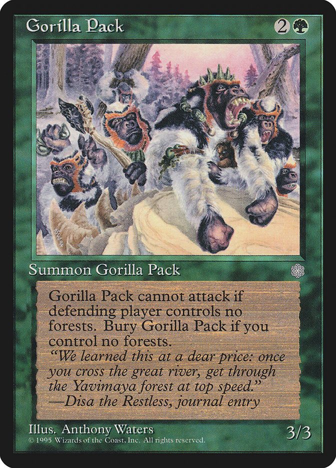 Gorilla Pack [Ice Age] Magic: The Gathering