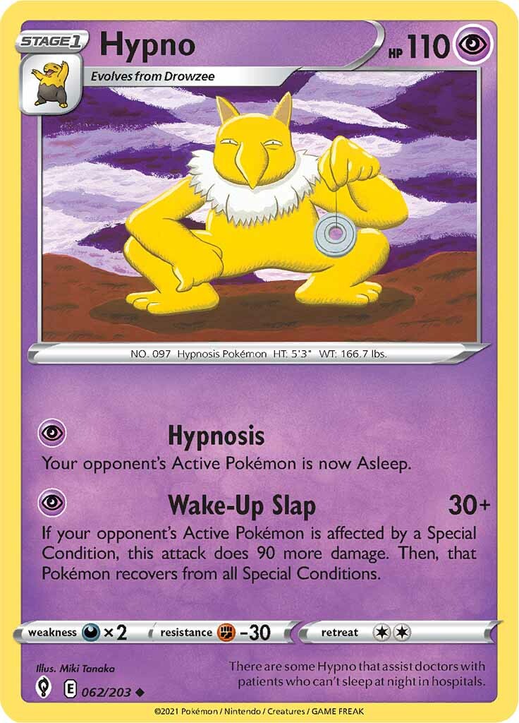 Hypno (062/203) [Sword & Shield: Evolving Skies] Pokémon