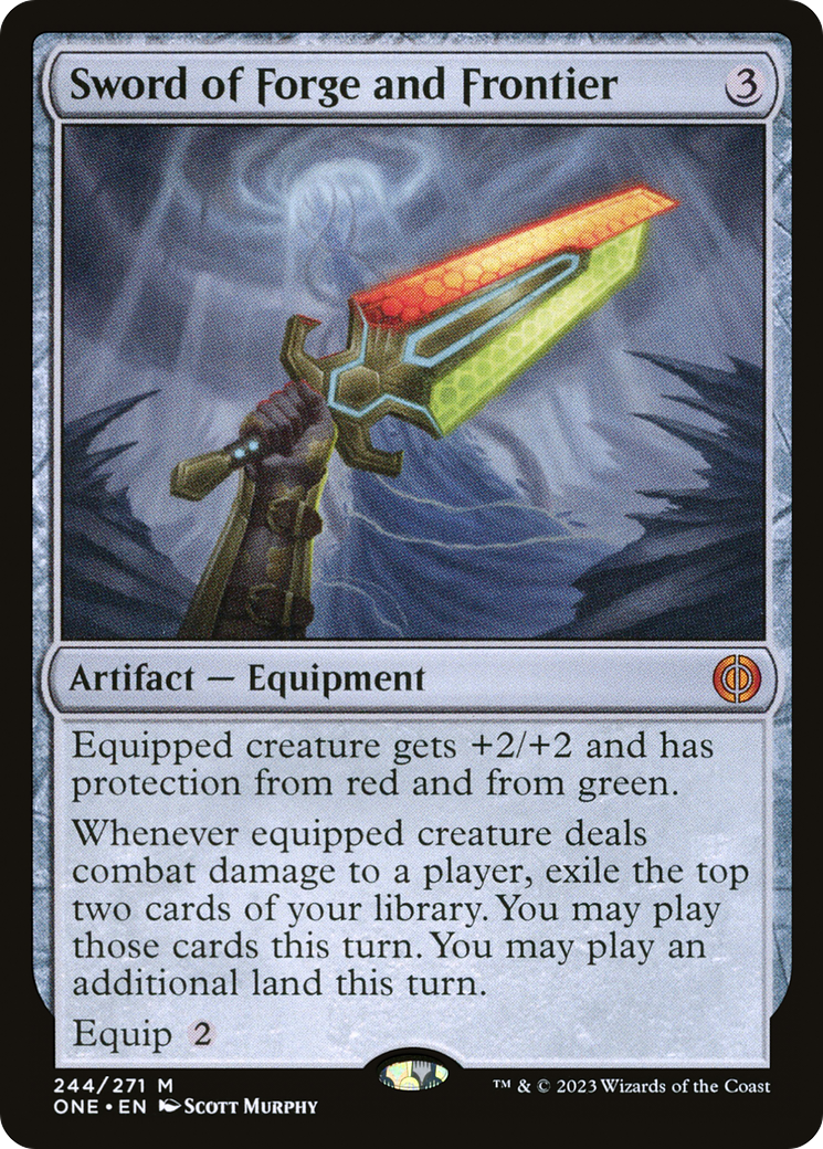 Sword of Forge and Frontier [Phyrexia: All Will Be One] Magic: The Gathering