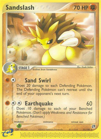 Sandslash (21/100) [EX: Sandstorm] Pokémon