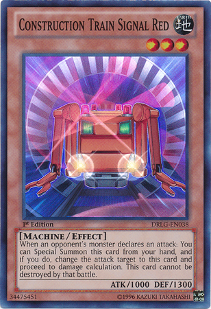 Construction Train Signal Red [DRLG-EN038] Super Rare Yu-Gi-Oh!