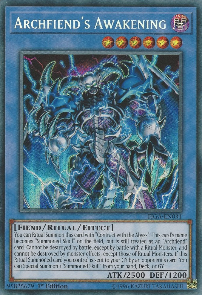 Archfiend's Awakening [FIGA-EN031] Secret Rare Yu-Gi-Oh!