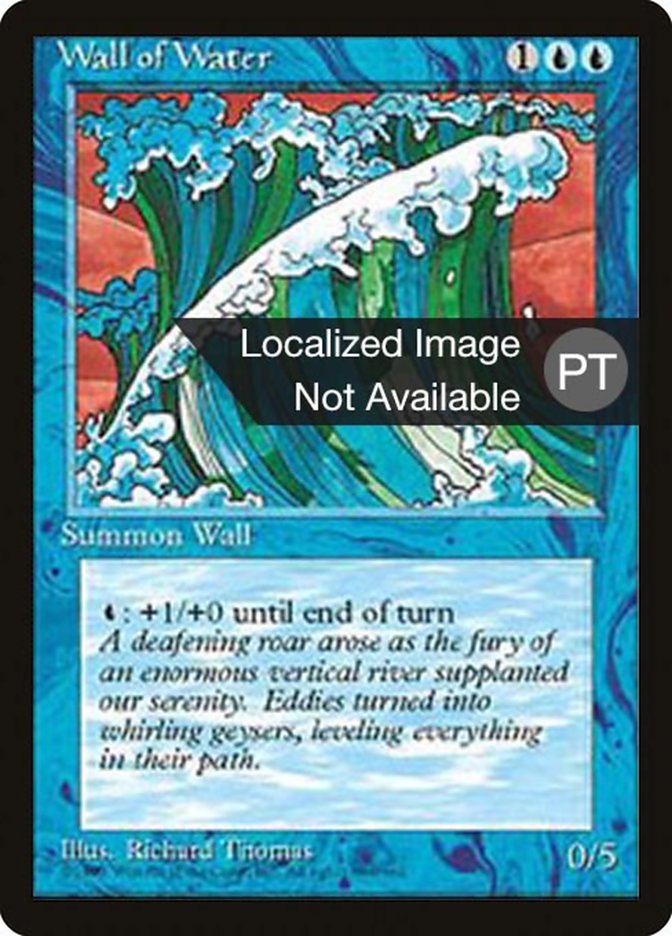 Wall of Water [Fourth Edition (Foreign Black Border)] Magic: The Gathering