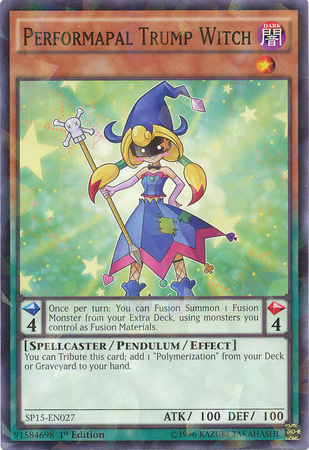 Performapal Trump Witch [SP15-EN027] Shatterfoil Rare Yu-Gi-Oh!