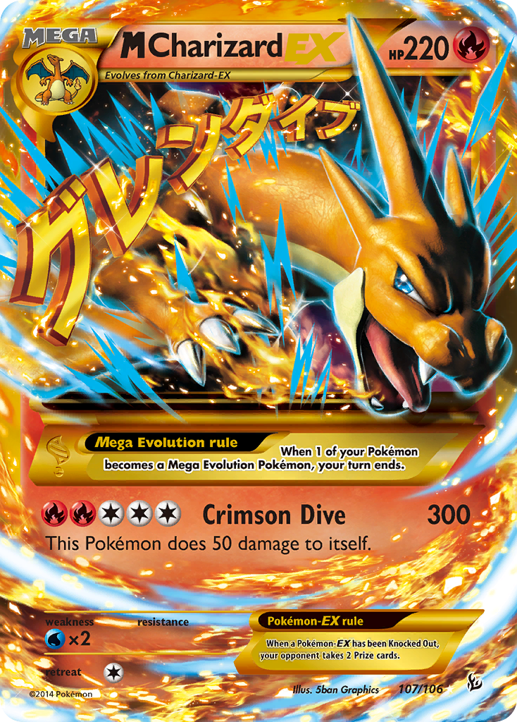 M Charizard EX (107/106) [XY: Flashfire] Pokémon