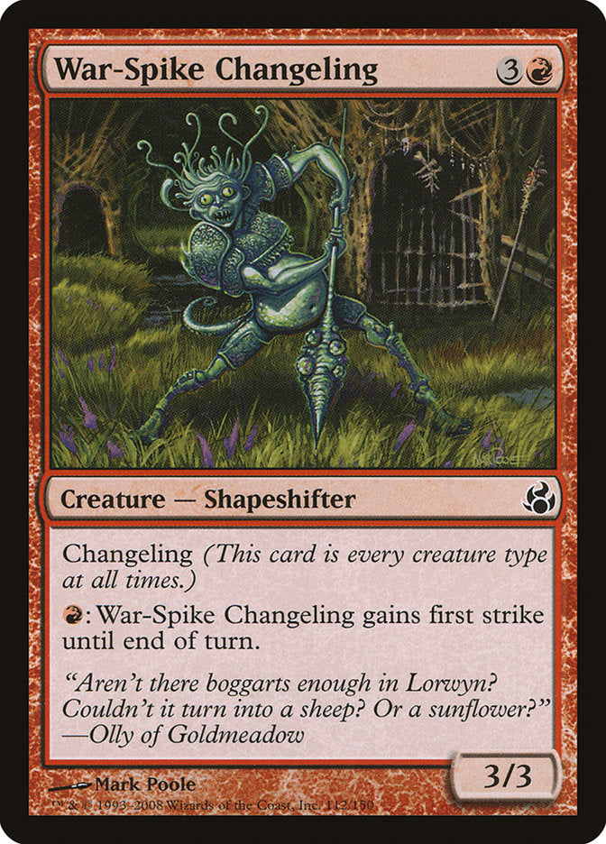 War-Spike Changeling [Morningtide] Magic: The Gathering