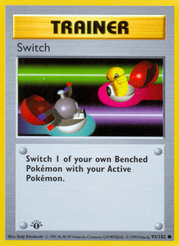 Switch (95/102) (Shadowless) [Base Set 1st Edition] Pokémon