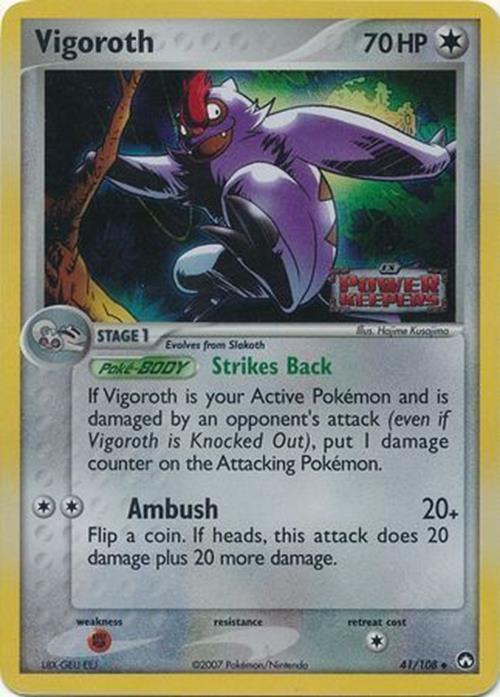 Vigoroth (41/108) (Stamped) [EX: Power Keepers] Pokémon