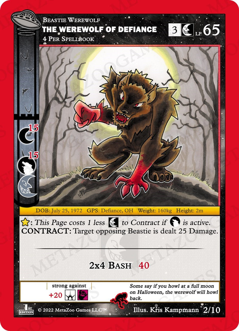 The Werewolf Of Defiance [Cryptid Nation: UFO First Edition Release Event Deck] Metazoo