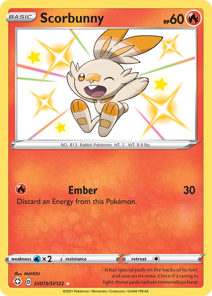 Scorbunny (SV015/SV122) [Sword & Shield: Shining Fates] Pokémon