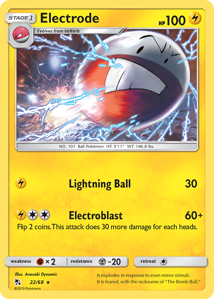 Electrode (22/68) [Sun & Moon: Hidden Fates] Pokémon