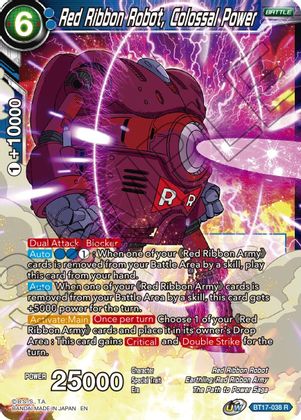 Red Ribbon Robot, Colossal Power (BT17-038) [Ultimate Squad] Dragon Ball Super