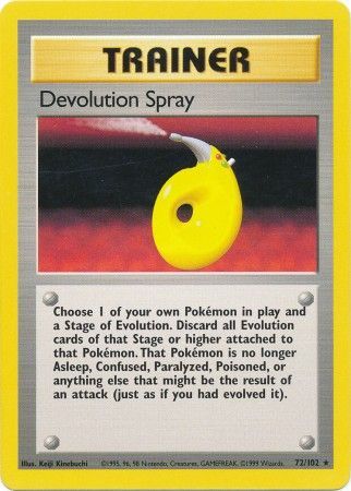 Devolution Spray (72/102) [Base Set Unlimited] Pokémon