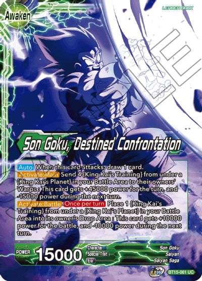 Son Goku // Son Goku, Destined Confrontation (BT15-061) [Saiyan Showdown] Dragon Ball Super