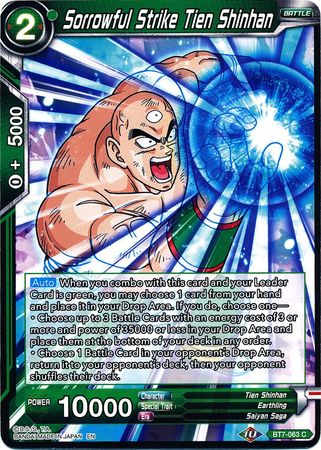 Sorrowful Strike Tien Shinhan (BT7-063) [Assault of the Saiyans] Dragon Ball Super