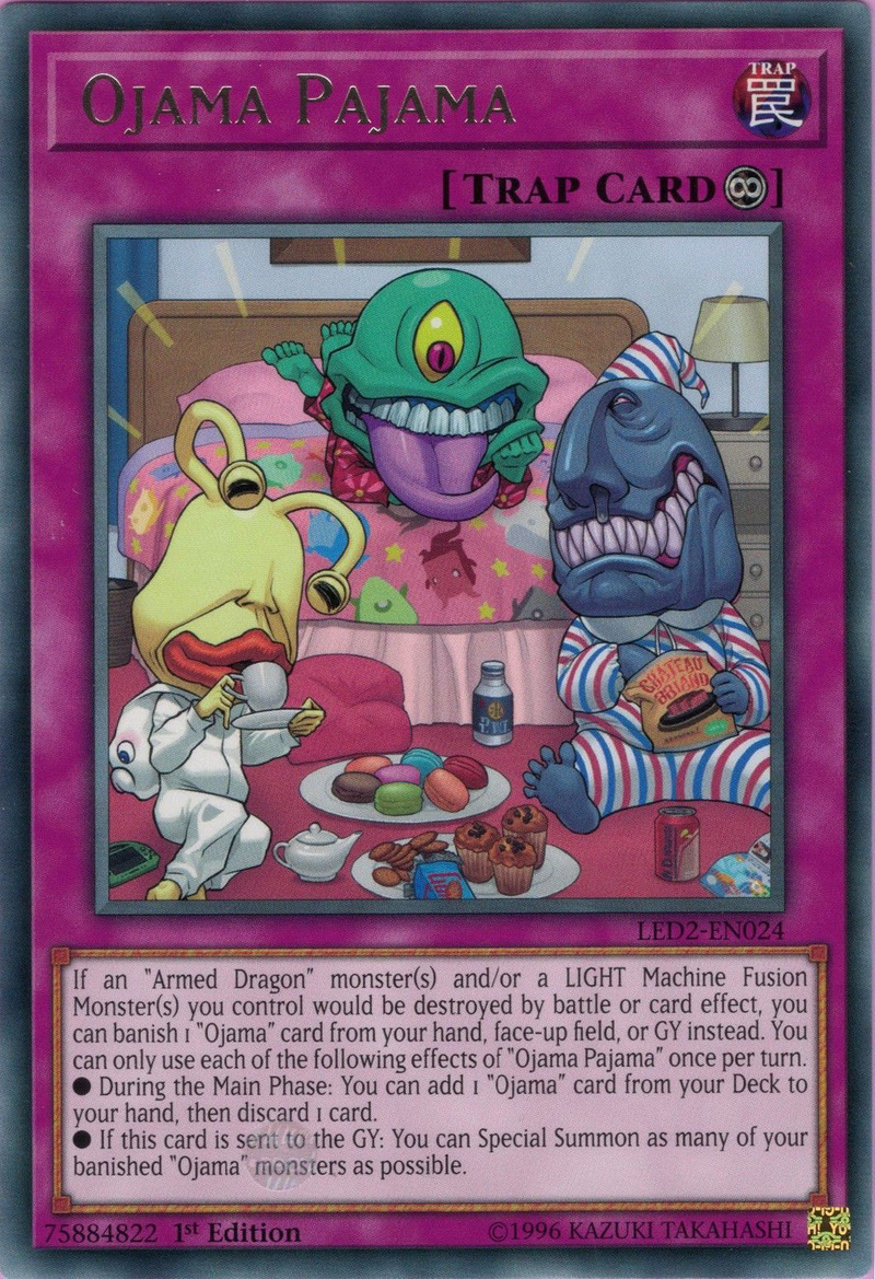 Ojama Pajama [LED2-EN024] Rare Yu-Gi-Oh!