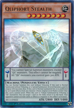 Qliphort Stealth [SECE-EN022] Ultra Rare Yu-Gi-Oh!