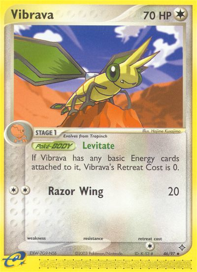 Vibrava (46/97) [EX: Dragon] Pokémon