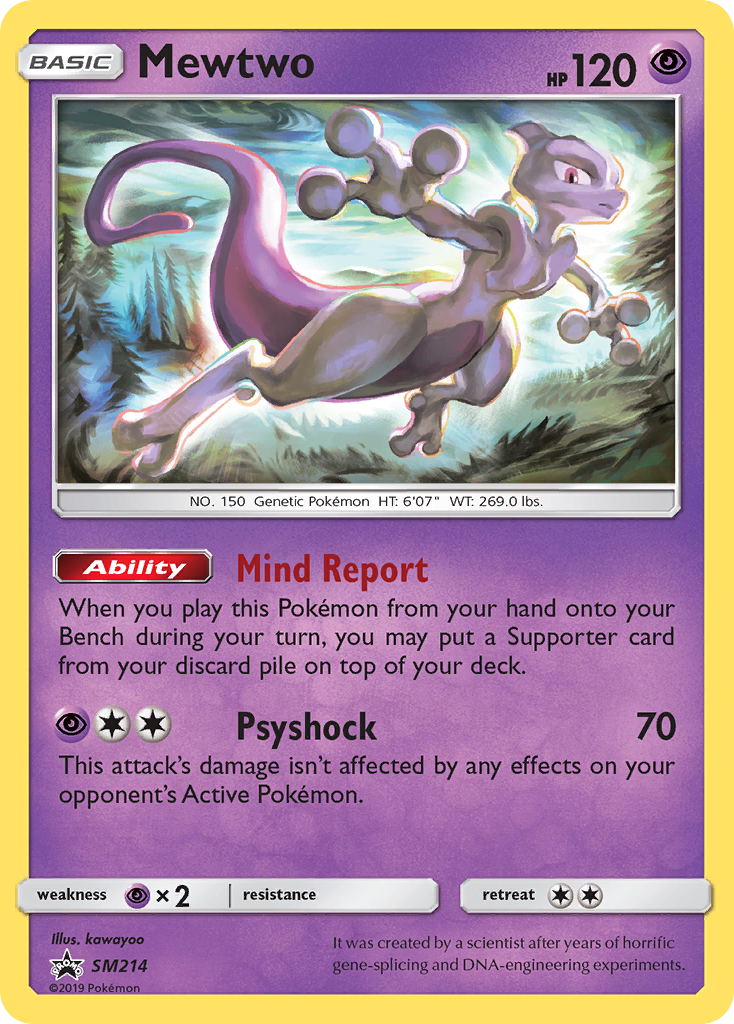 Mewtwo (SM214) [Sun & Moon: Black Star Promos] Pokémon