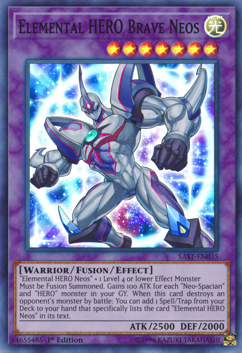 Elemental HERO Brave Neos [SAST-EN035] Super Rare Yu-Gi-Oh!