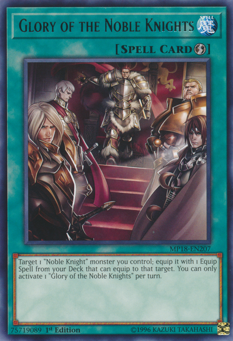 Glory of the Noble Knights [MP18-EN207] Rare Yu-Gi-Oh!