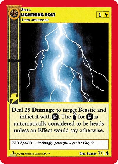 Lightning Bolt [Cryptid Nation: First Edition Gaasyendietha Deck] Metazoo