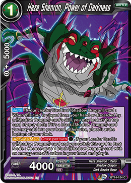 Haze Shenron, Power of Darkness (BT14-134) [Cross Spirits] Dragon Ball Super