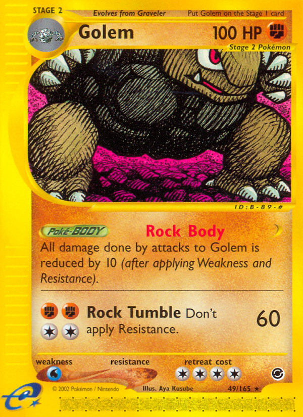 Golem (49/165) [Expedition: Base Set] Pokémon