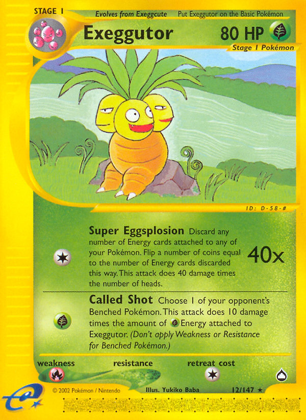 Exeggutor (12/147) [Aquapolis] Pokémon