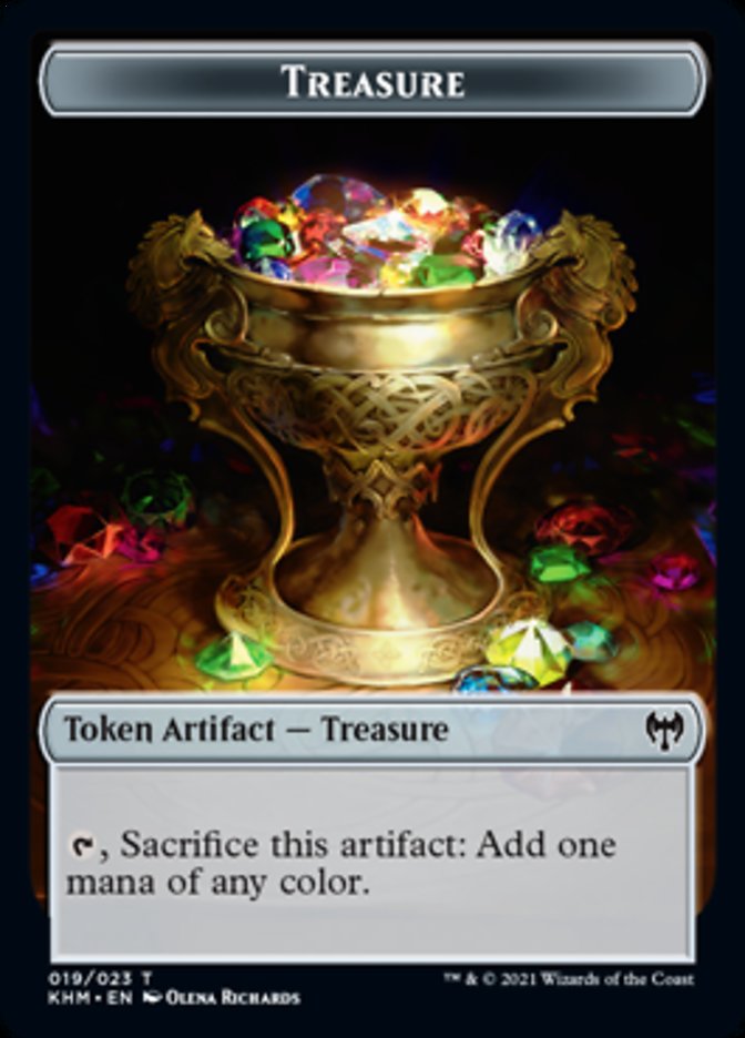 Treasure Token [Kaldheim Tokens] Magic: The Gathering