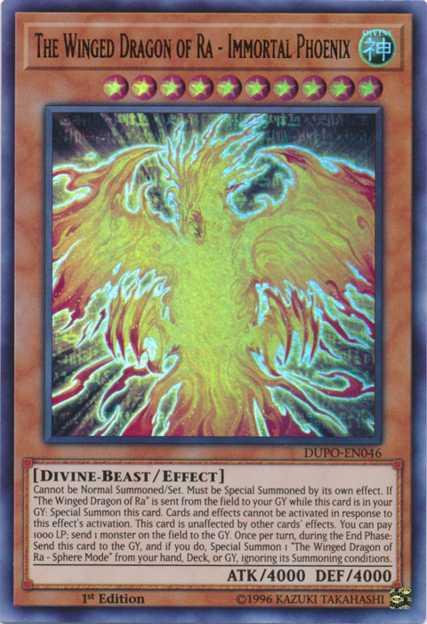 The Winged Dragon of Ra - Immortal Phoenix [DUPO-EN046] Ultra Rare Yu-Gi-Oh!