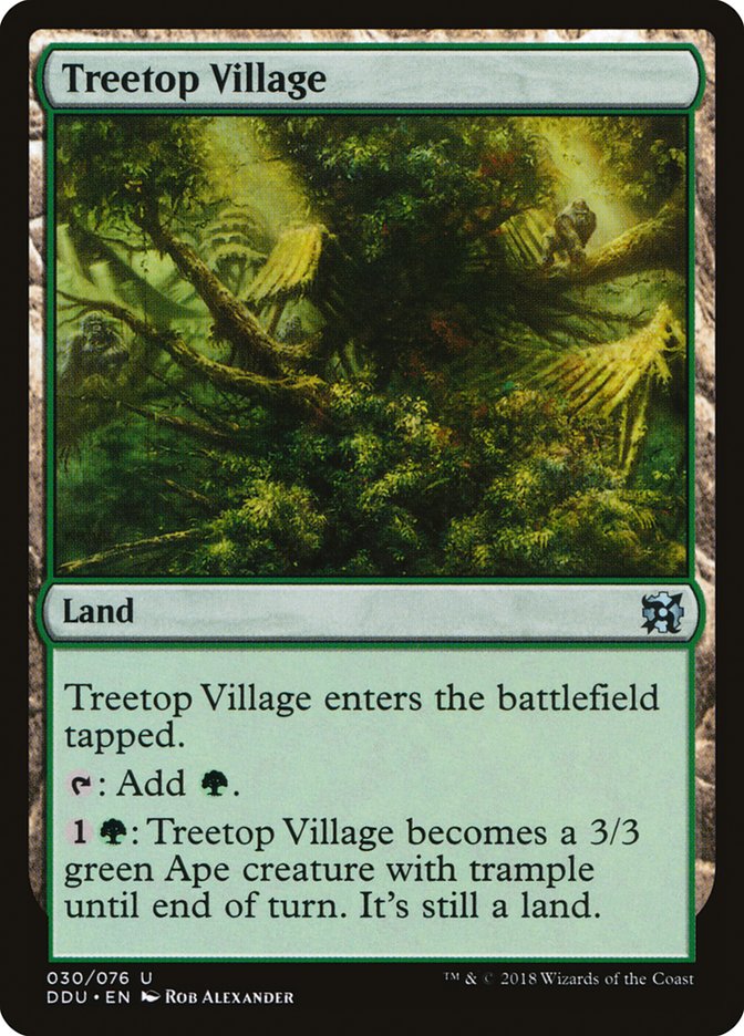 Treetop Village [Duel Decks: Elves vs. Inventors] Magic: The Gathering