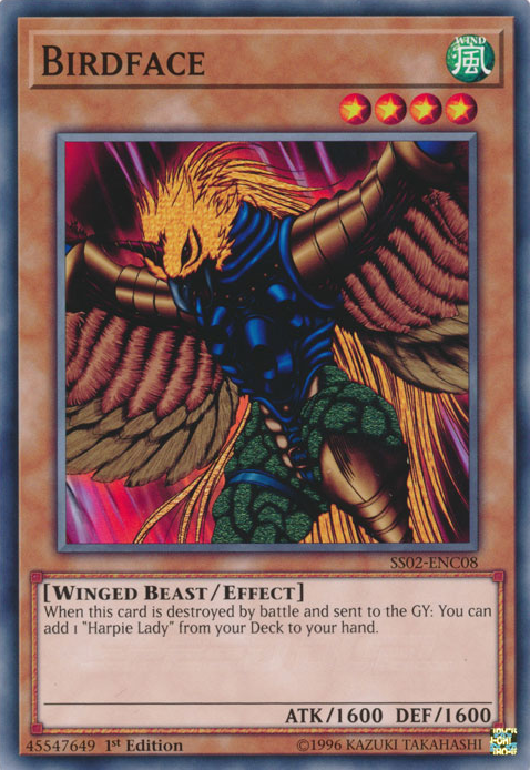 Birdface [SS02-ENC08] Common Yu-Gi-Oh!