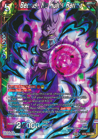 Beerus, No Holds Barred (BT8-112) [Malicious Machinations] Dragon Ball Super