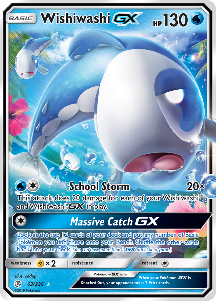 Wishiwashi GX (63/236) [Sun & Moon: Cosmic Eclipse] Pokémon