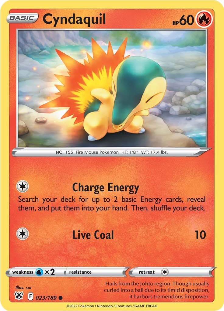 Cyndaquil (023/189) [Sword & Shield: Astral Radiance] Pokémon