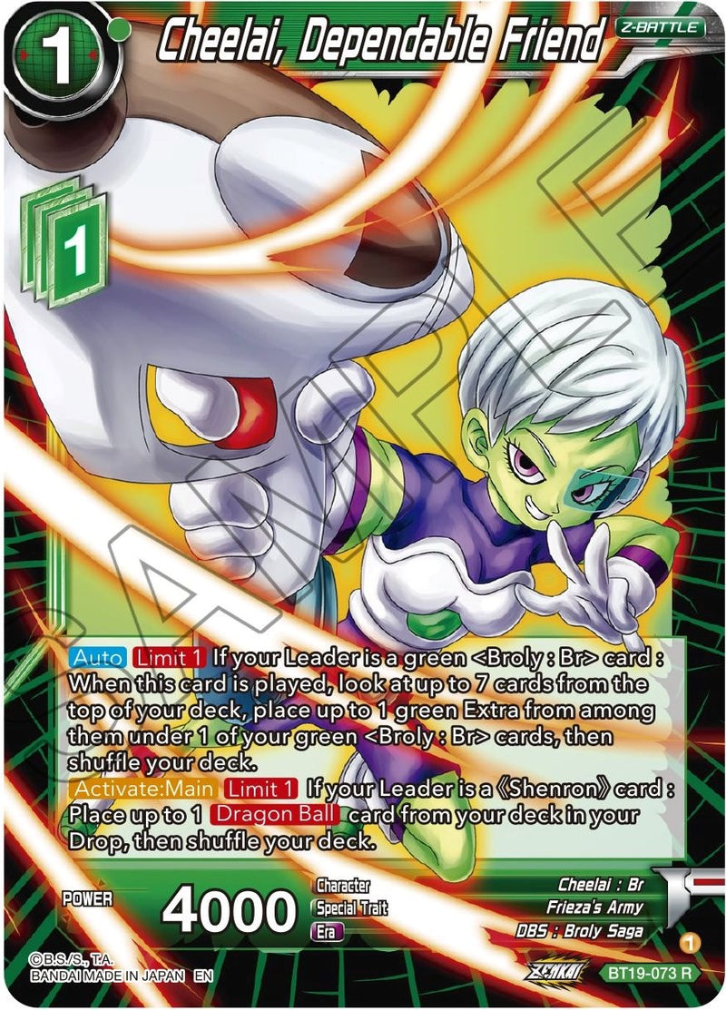 Cheelai, Dependable Friend (BT19-073) [Fighter's Ambition] Dragon Ball Super