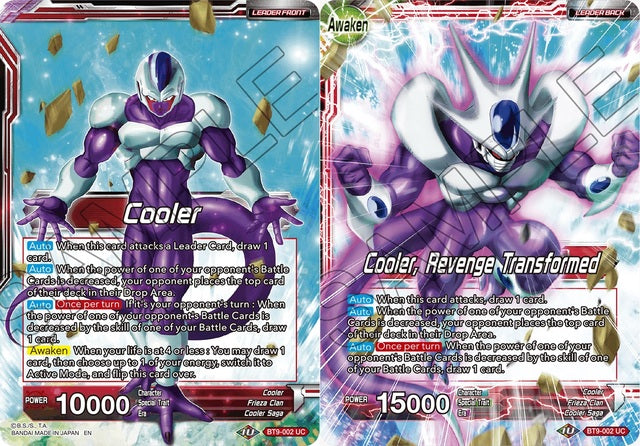 Cooler // Cooler, Revenge Transformed (BT9-002) [Universal Onslaught] Dragon Ball Super