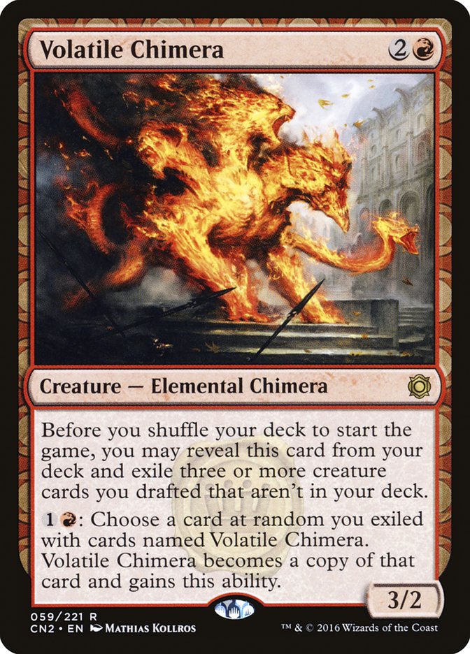 Volatile Chimera [Conspiracy: Take the Crown] Magic: The Gathering