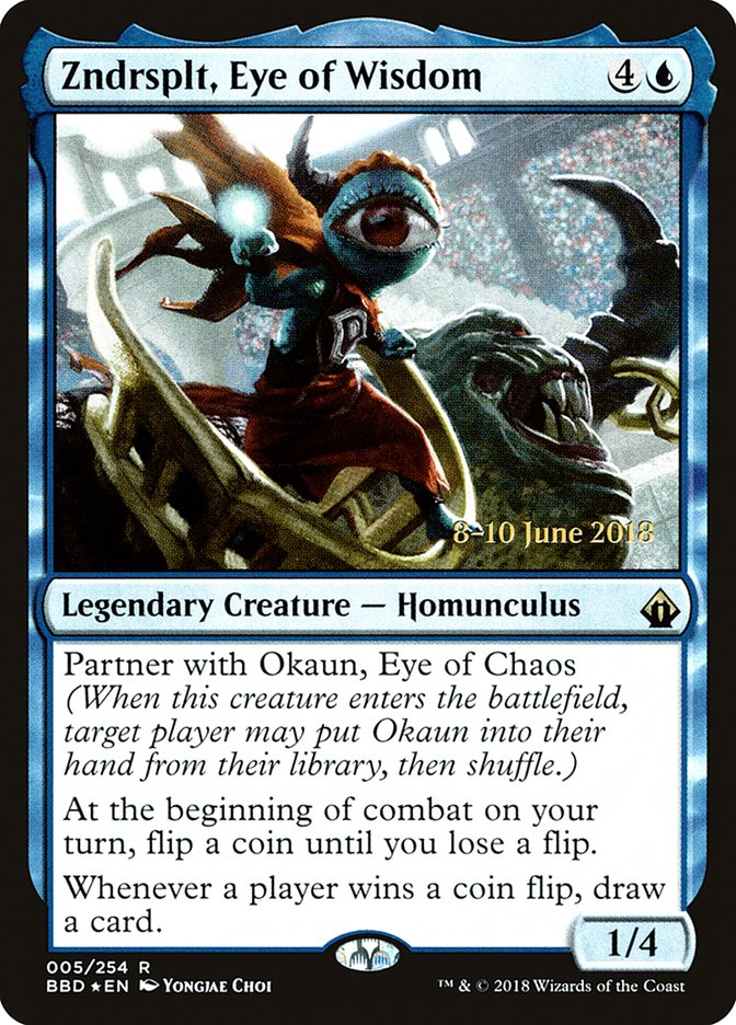 Zndrsplt, Eye of Wisdom [Battlebond Prerelease Promos] Magic: The Gathering