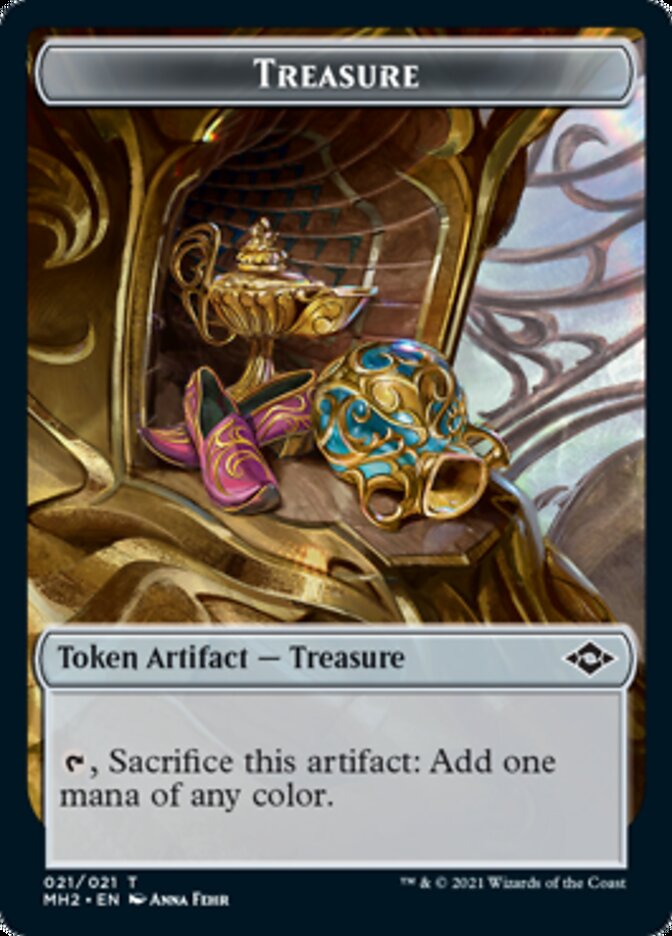 Treasure Token (21) [Modern Horizons 2 Tokens] Magic: The Gathering