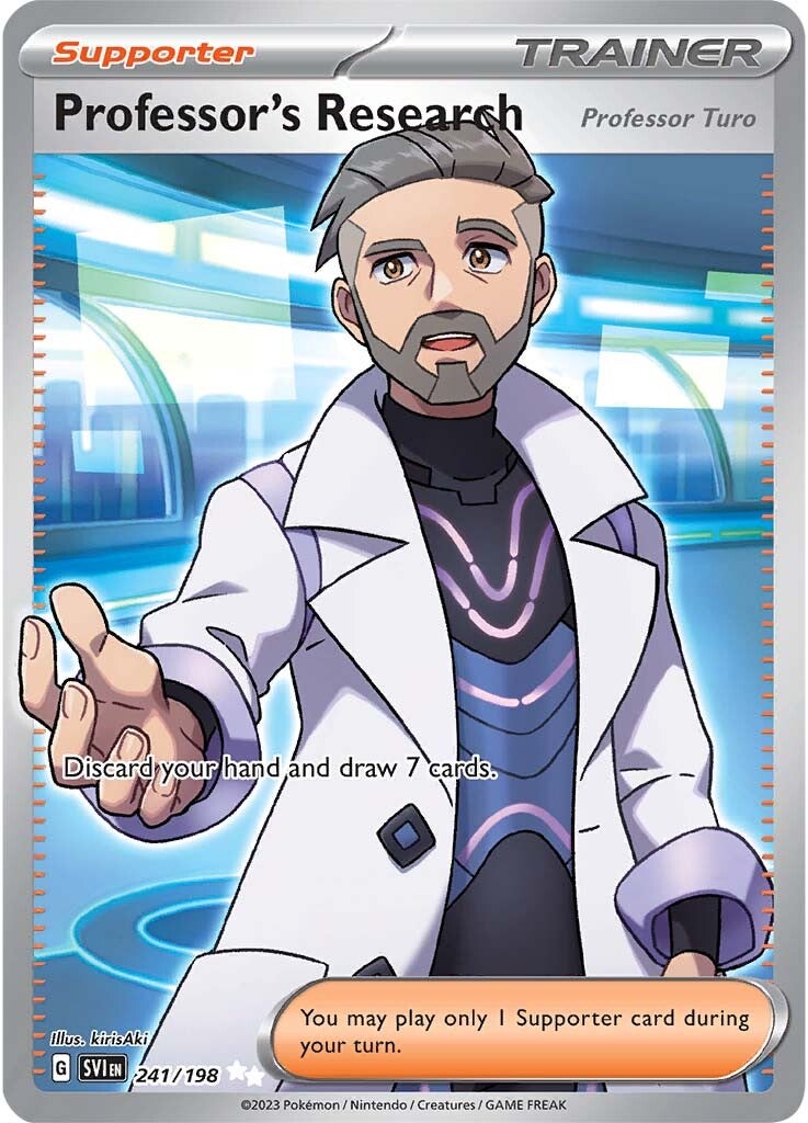 Professor's Research (Professor Turo) (241/198) [Scarlet & Violet: Base Set] Pokémon