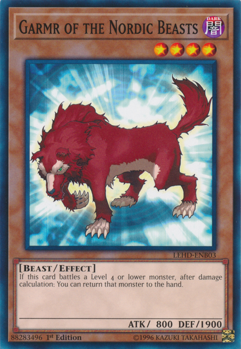 Garmr of the Nordic Beasts [LEHD-ENB03] Common Yu-Gi-Oh!