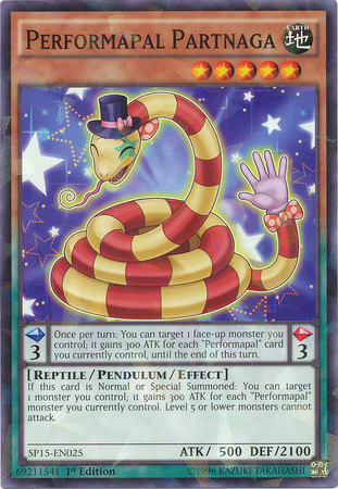 Performapal Partnaga [SP15-EN025] Shatterfoil Rare Yu-Gi-Oh!