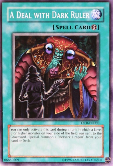 A Deal with Dark Ruler [DCR-EN030] Common Yu-Gi-Oh!