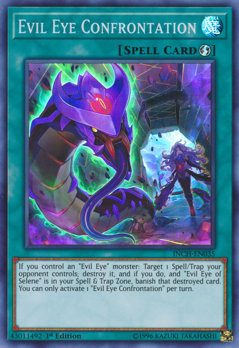 Evil Eye Confrontation [INCH-EN035] Super Rare Yu-Gi-Oh!